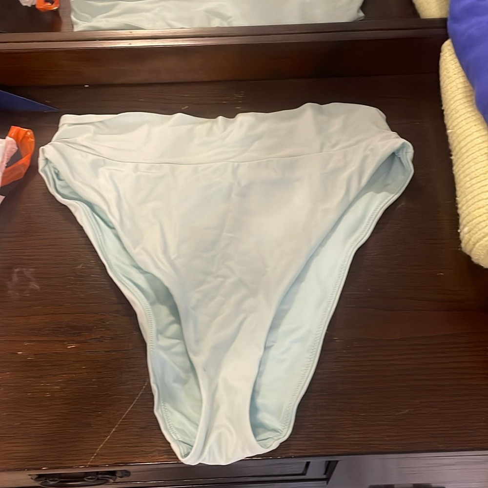 American Eagle mint HR bathing suit bottoms